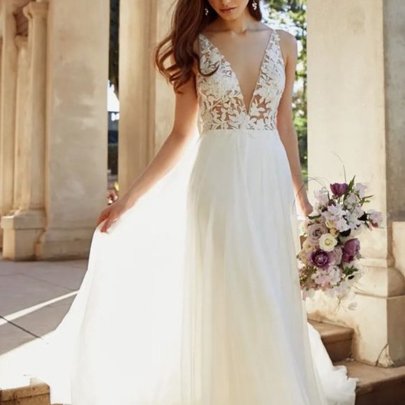 Jenny Yoo Dresses Jenny Yoo Alouette Wedding Dress Size 8 Broken Zipper Poshmark